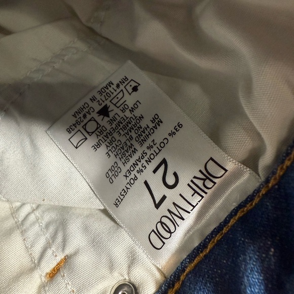 NWT Driftwood Charlie Cuff Jeans-‎ 27x25 - Picture 9 of 10